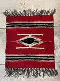 Small Mexican Hand Woven Kilim Rug 9''x12''
