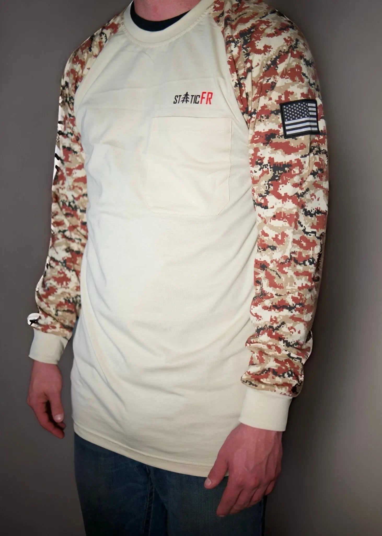 FR Digital Camo - Tan/Black Static FR