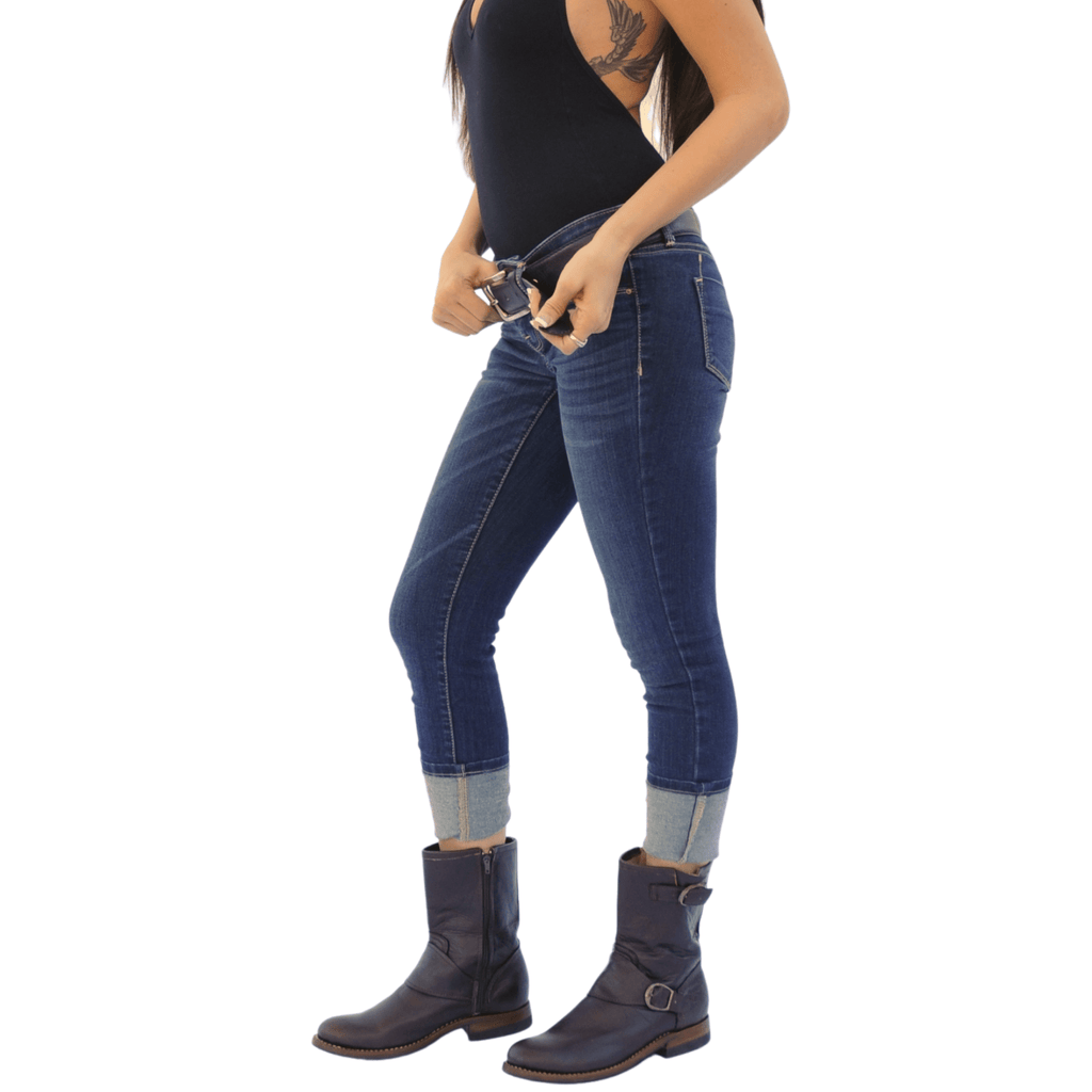 Women's Leather Biker Boots Atitlan Leather