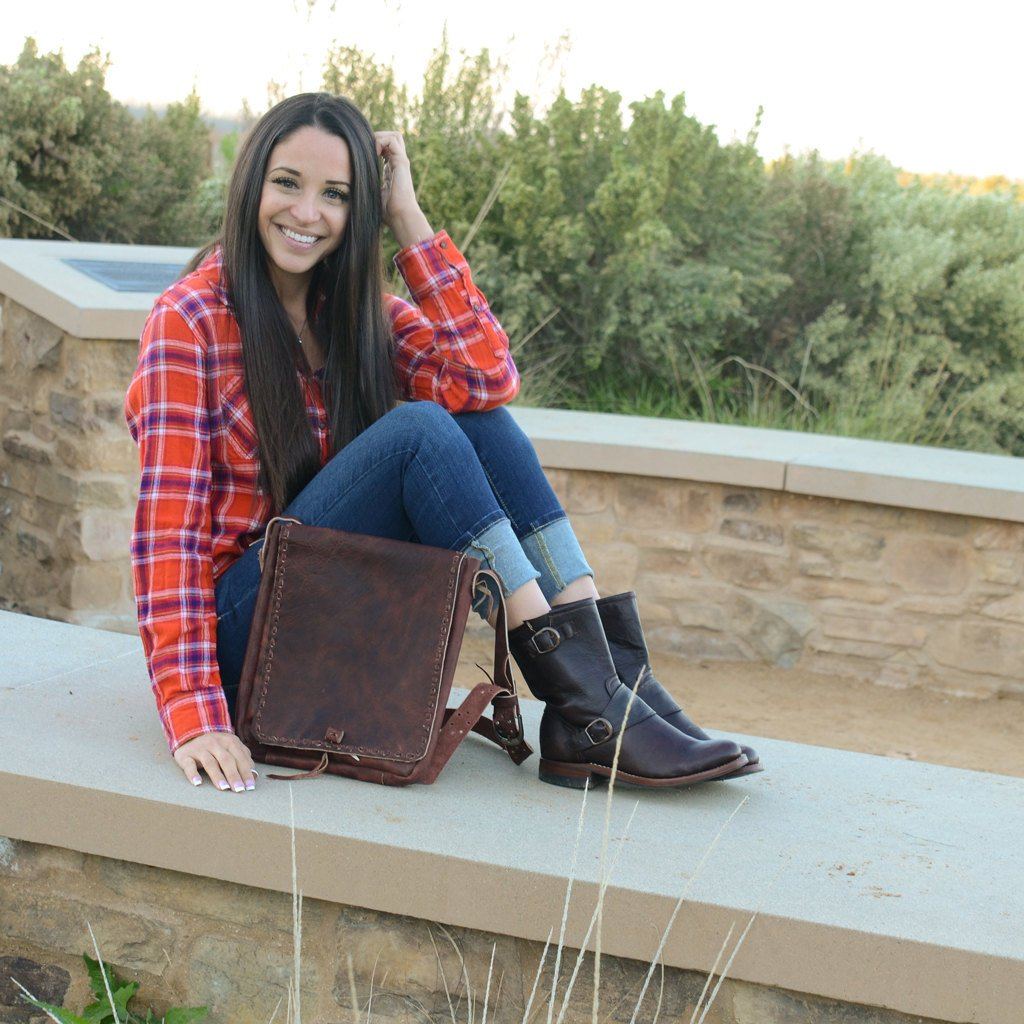 Women's Leather Biker Boots Atitlan Leather